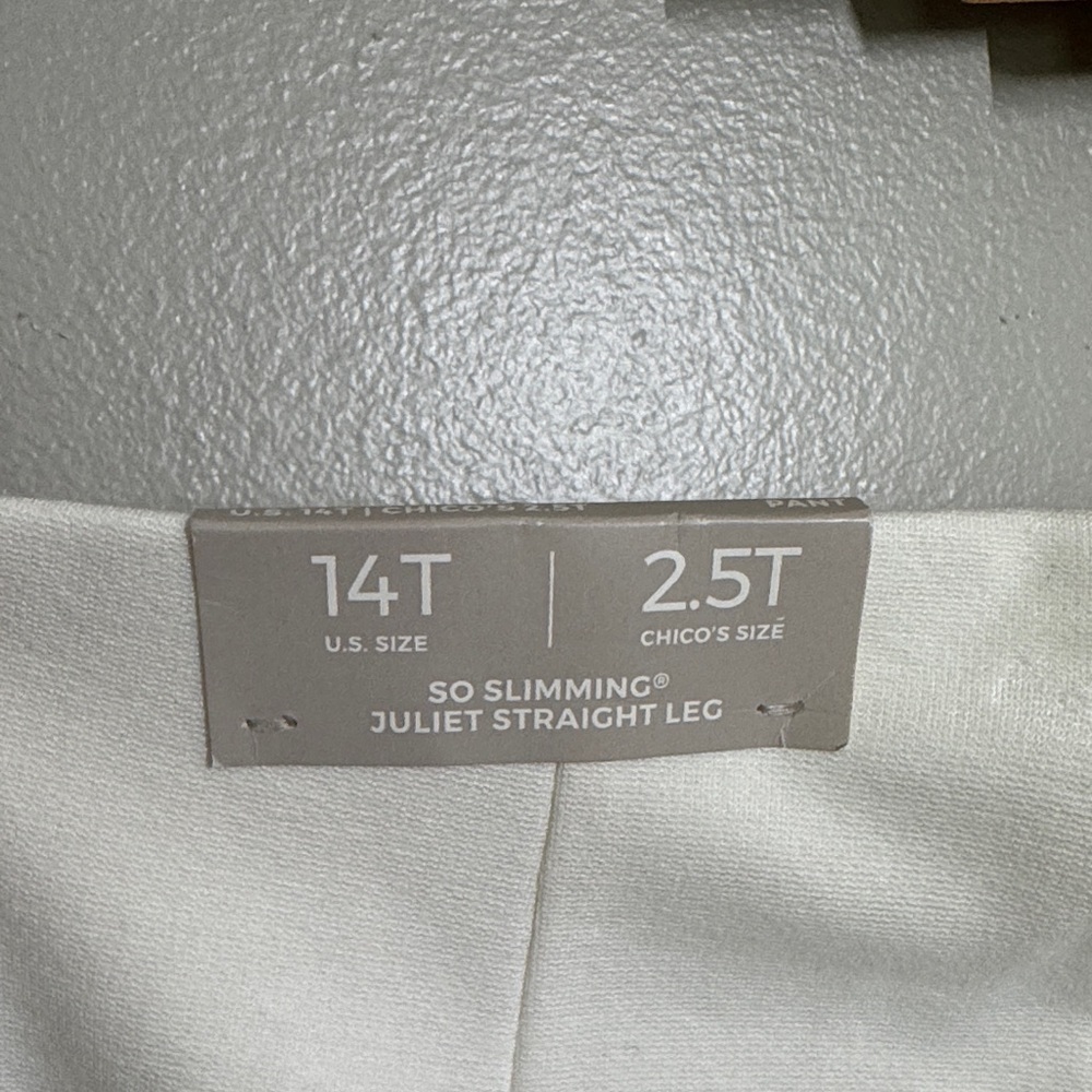 Chico's Classic Cream Women's Trousers - Picture 2 of 4